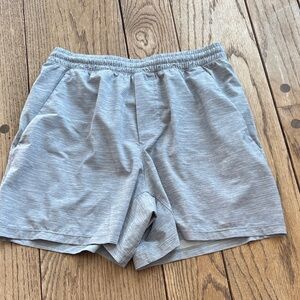 lululemon athletica Light Gray Athletic Shorts medium